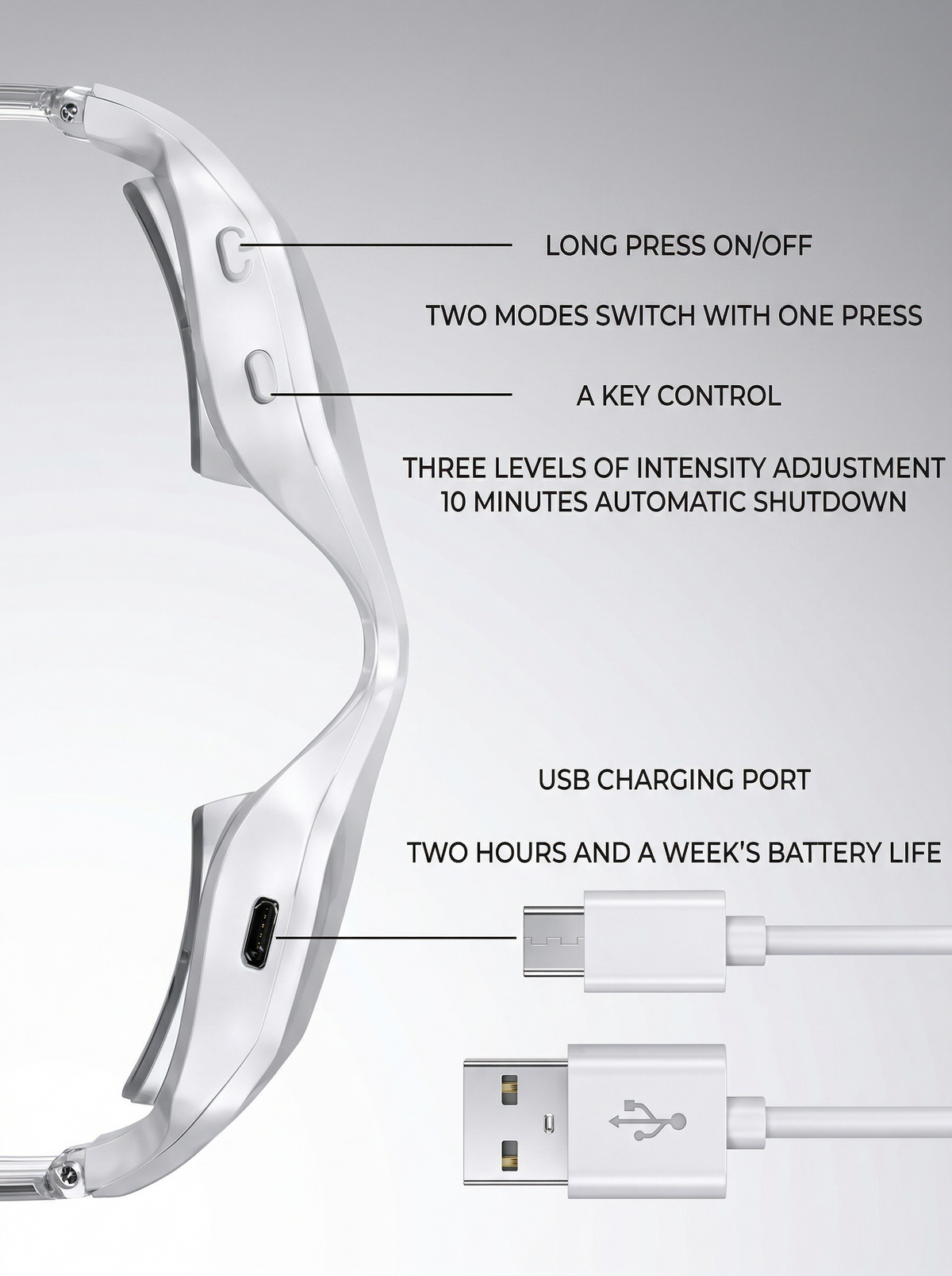 Oculéa™ 2 in 1 Under Eye Red Light Therapy + EMS