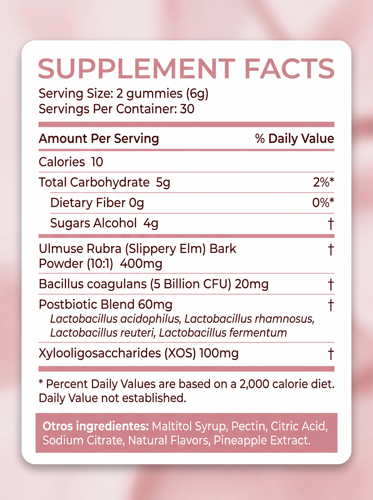 Women's Probiotic + Slippery Elm