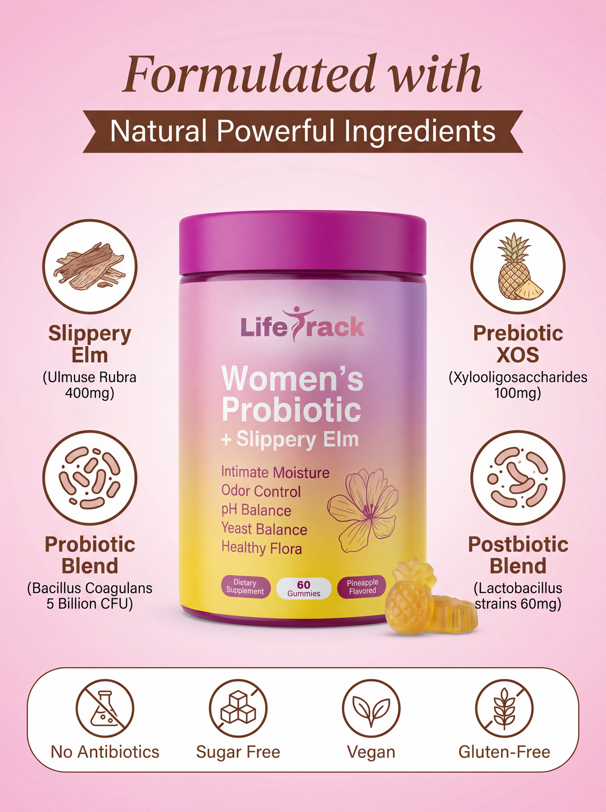 Women's Probiotic + Slippery Elm