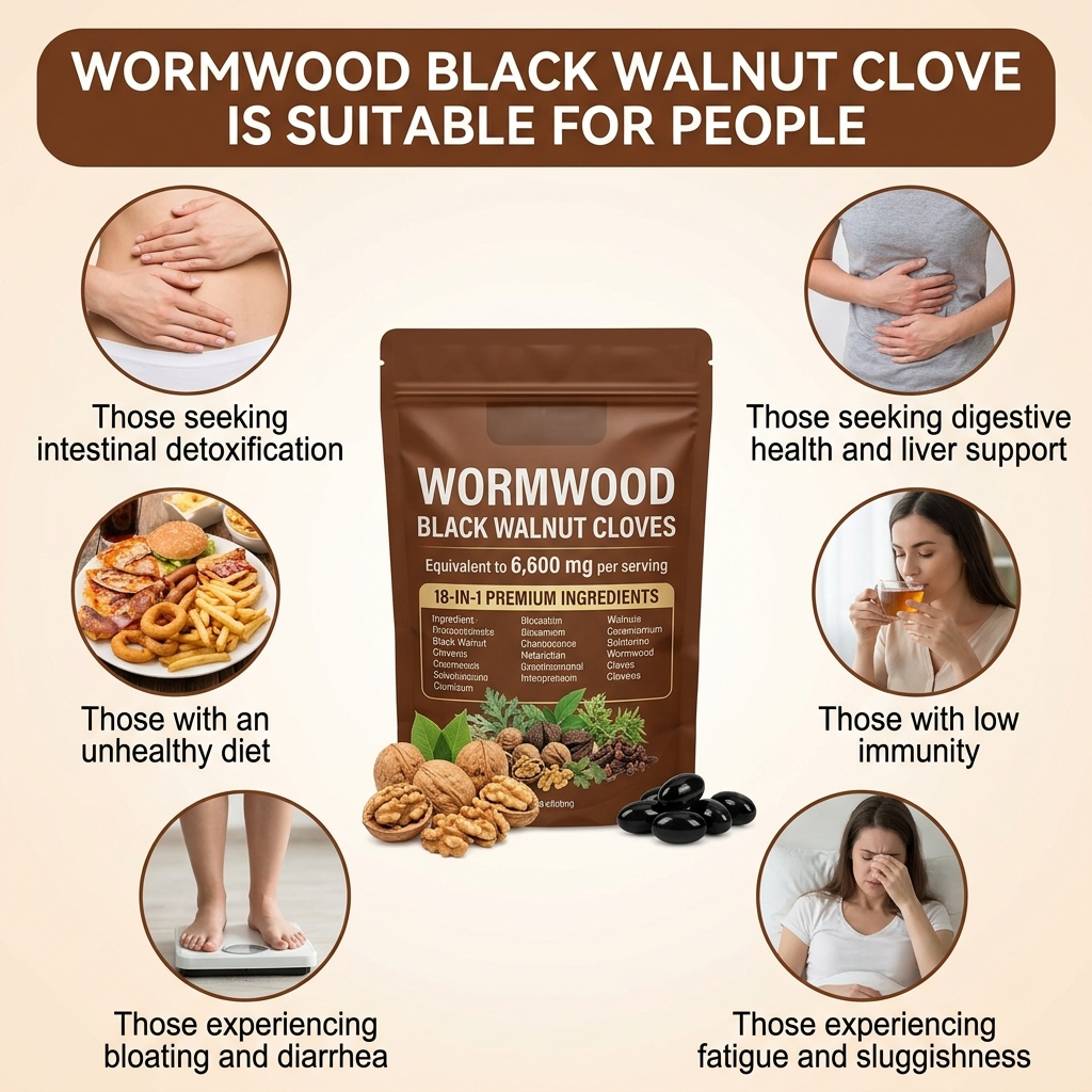 18-in-1 Wormwood Black Walnut Cloves Capsules