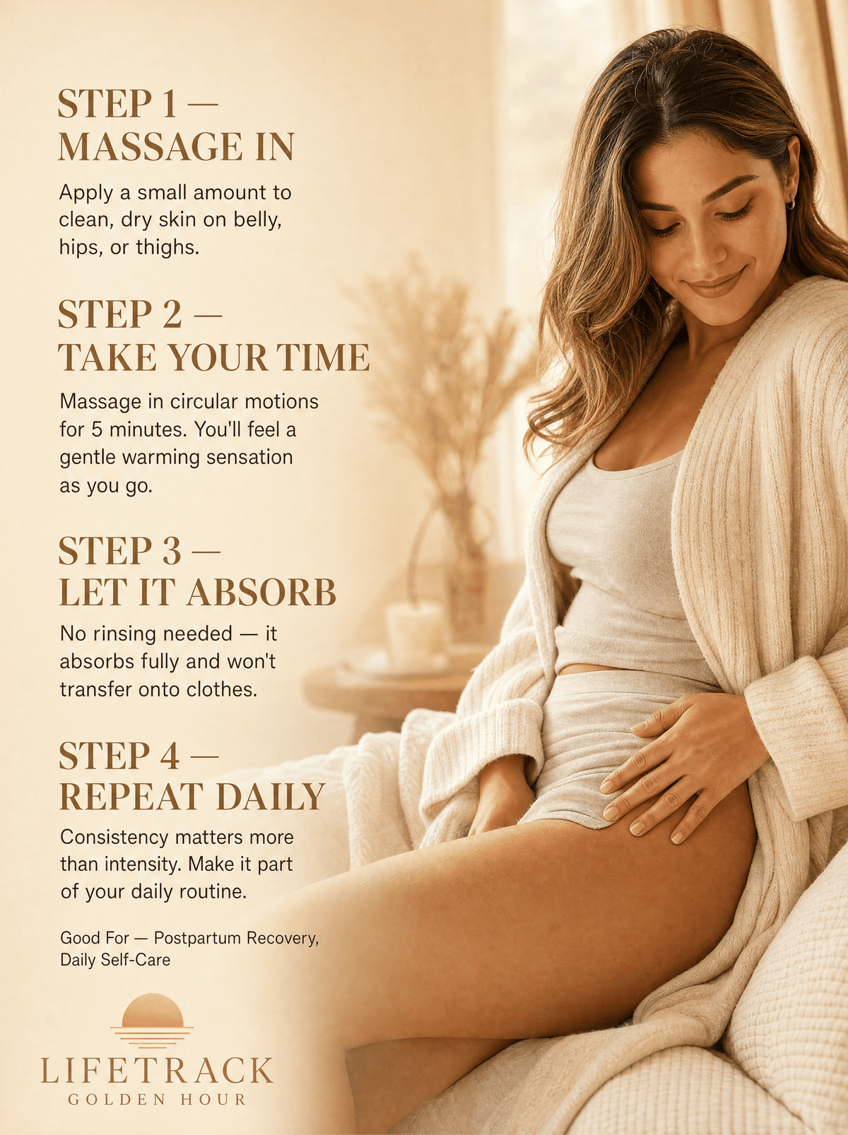 Lifetrack Golden Hour- Fast acting Cellulite Thermo firming Gel