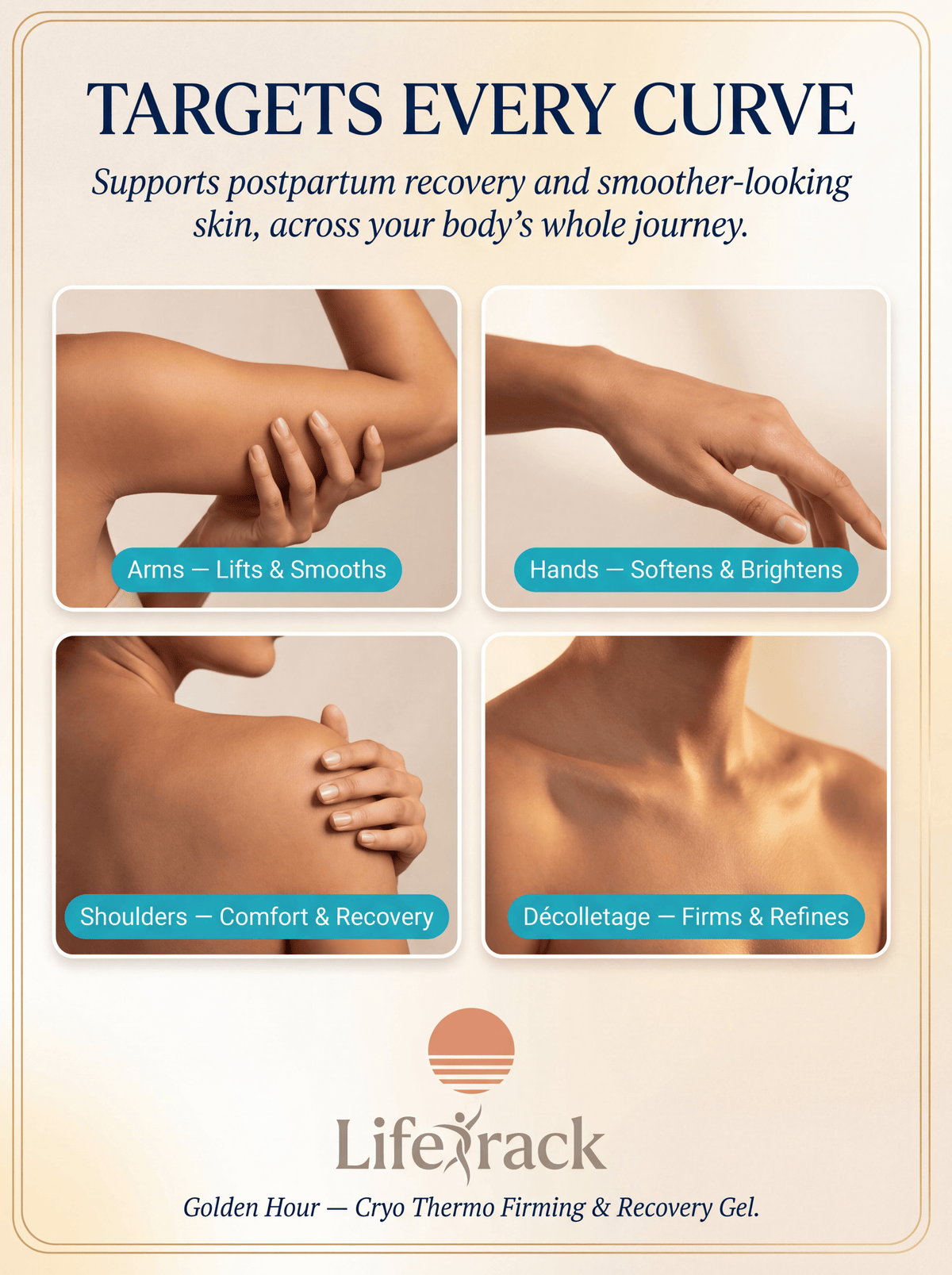 Lifetrack Golden Hour- Fast acting Cellulite Thermo firming Gel